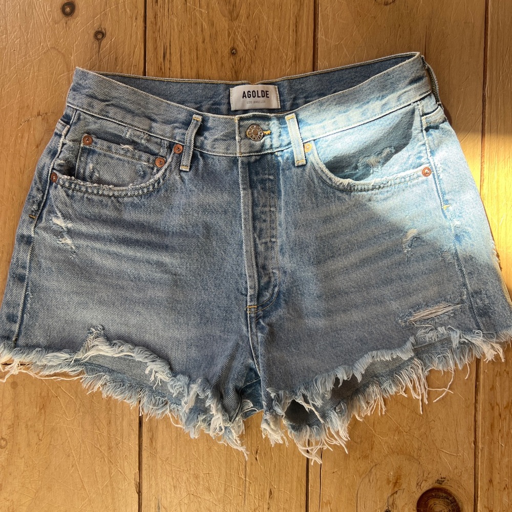 AGOLDE Parker Vintage Cutoffs in Swapmeet
